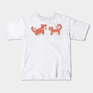 Heart Dog and Cat Kids T-Shirt